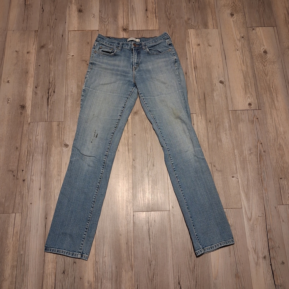 Women's Levis 505 Straight Leg Jeans Size 8Long Blue #2602113